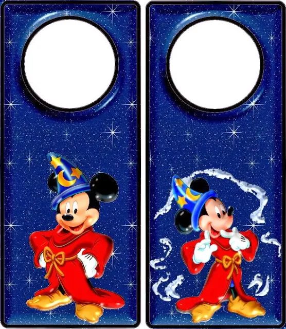 Imprimibles gratis de Mickey y Minnie para las puertas.