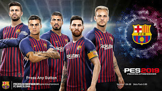 PES 2018 FC Barcelona Start Screen