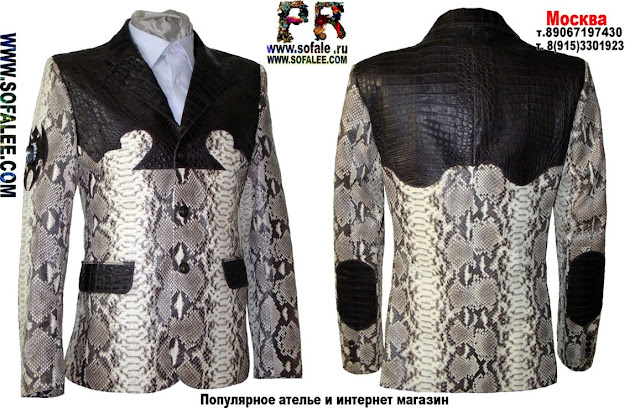 Коллекция мужских пиджаков из крокодила и питона 2013-2014