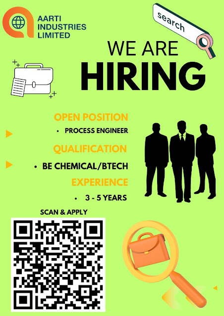 Aarti Industries Ltd Hiring For Process Engineer - B E/ B Tech Chemical