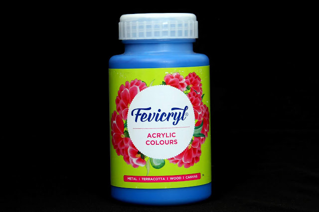 Pidilite Fevicryl Acrylic Colour 32 Cerulean Blue 500 ml