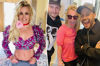 This Just In! Here's What's Actually Interesting Our Gander: Britney Spears Meets W/ ‘Euphoria’ Creator Sam Levinson & The Weeknd Last Night For... 