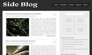 Side Blog Blogger Template