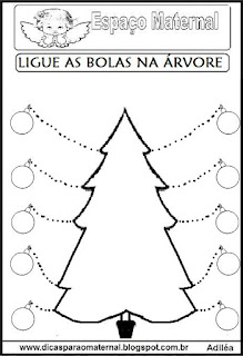 Atividade de ligar natal