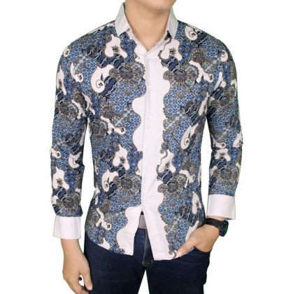 16 Model  Kemeja  Batik Pria Kombinasi  Modern Terbaik