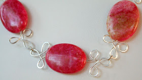 Candy necklace (Jasper, Sterling Silver, Wire work) :: All Pretty Things