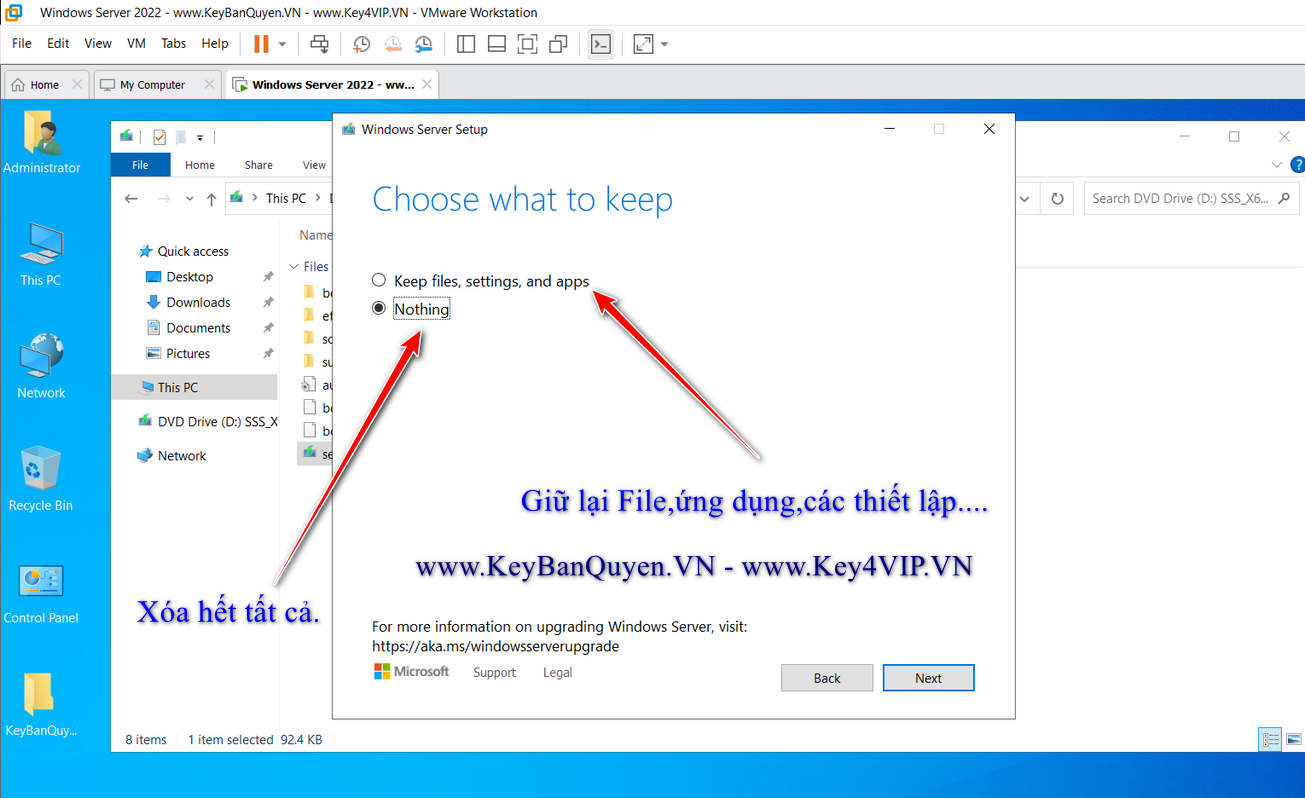 Hướng dẫn hạ Windows Server 2022 Datacenter xuống Standard.