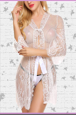 sheer white lingerie
