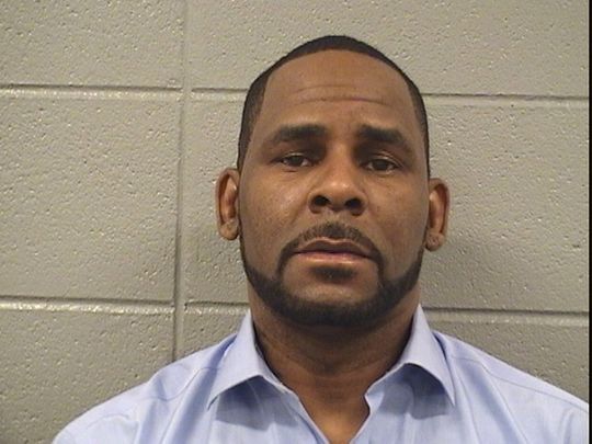 R. Kelly mugshot photo after being arrested for unpaid child support, March 6, 2019.-top world news reports.