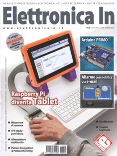 Elettronica In 216 - Giugno 2017 | ISSN 1124-8548 | PDF HQ | Mensile | Elettronica
Elettronica In è una rivista mensile (10 numeri all'anno) di elettronica applicata con intenti didattici e divulgativi, rivolta a quanti operano nel campo della progettazione elettronica. 
In particolare ci rivolgiamo a quanti lavorano nei laboratori di Ricerca e Sviluppo e negli Uffici Tecnici di piccole e medie aziende nonché a quanti frequentano Corsi di Studio nel settore elettronico e informatico (studenti universitari e di scuola media superiore) ed ai loro insegnanti.
Prestiamo particolare attenzione anche a coloro che, pur non operando professionalmente in questi campi, sono affascinati dalla possibilità di realizzare in proprio dispositivi elettronici per gli impieghi più vari. 
I contenuti della rivista possono essere suddivisi in due differenti tipologie:
- Progetti pratici;
- Corsi teorici
In ciascun numero della rivista proponiamo progetti tecnologicamente molto avanzati, sia dal punto di vista hardware che software, che cerchiamo di illustrare nella forma più chiara e comprensibile occupandoci delle modalità di funzionamento, dei particolari costruttivi e delle problematiche software. In questo modo il lettore può acquisire e sperimentare in pratica una serie di conoscenze utili per cimentarsi in seguito con progetti simili o ancora più complessi. In ogni caso tutti i circuiti proposti sono originali ed hanno un'utilità immediata.
Nel secondo caso (Corsi teorici) vengono trattati argomenti di grande attualità per i quali non esistono ancora (o esistono in maniera frammentaria) informazioni approfondite. Agli aspetti teorici fanno sempre seguito applicazioni pratiche con le quali verificare sul campo le nozioni teoriche apprese.