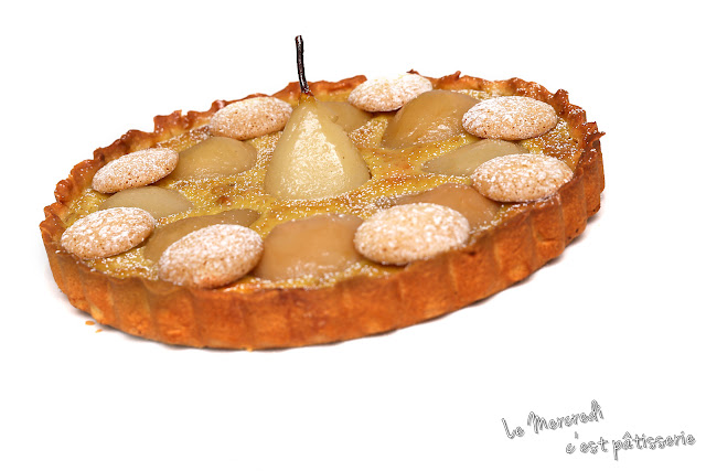 Tarte Bourdaloue, ou tarte amandine aux poires, de Lenôtre