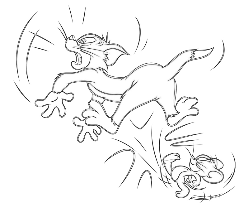 tom-and-jerry-jerry-mouse-fight-coloring-pages