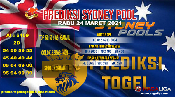 PREDIKSI SYDNEY RABU 24 MARET 2021