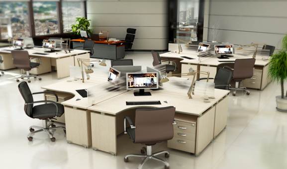 Thiết kế nội thất văn phòng hiện đại theo phong cách châu Âu dành cho những văn phòng cao cấp.