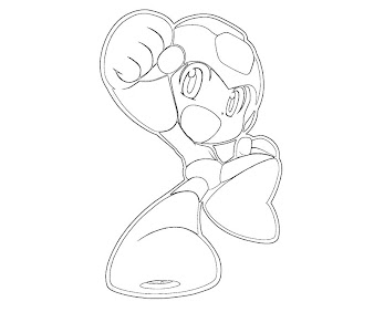 #16 Mega Man Coloring Page