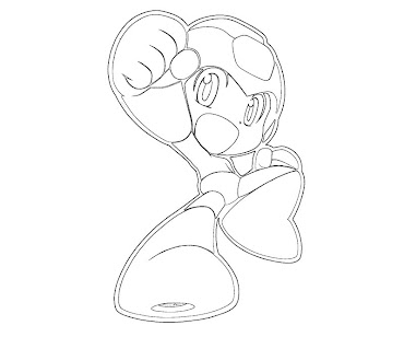 #16 Mega Man Coloring Page