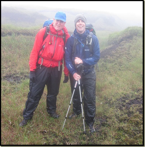 At last - Andy and Gareth in the mist