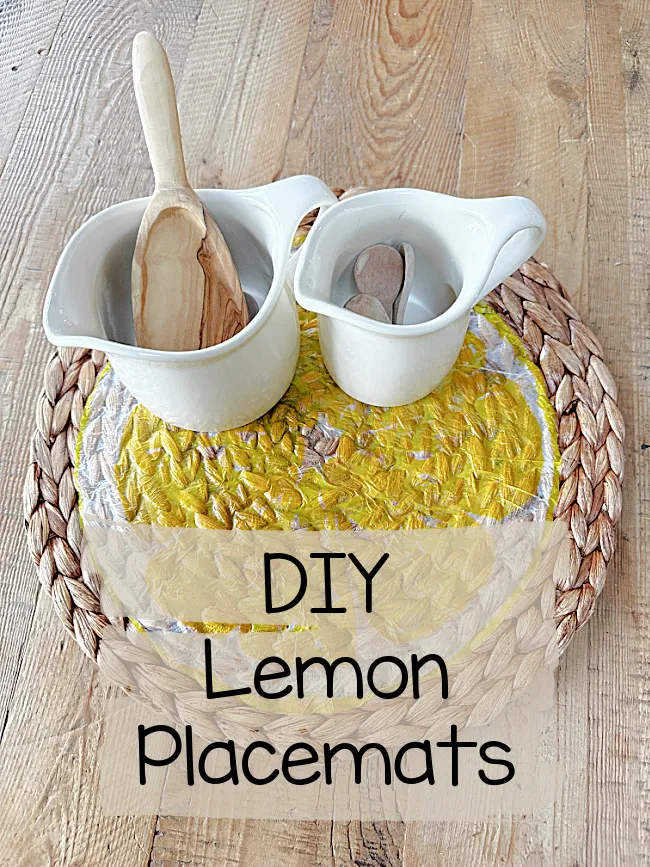 lemon placemat with pitchers pin