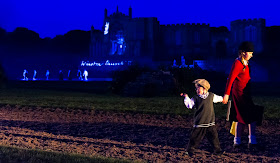 small boy walking at Kynren 