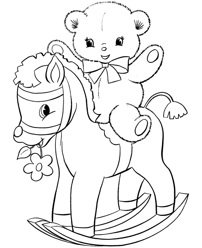 Teddy Bears Coloring Pages 10