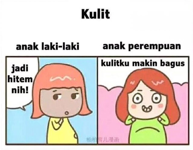 Perbezaan warna kulit ketika mengandungkan anak perempuan atau lelaki