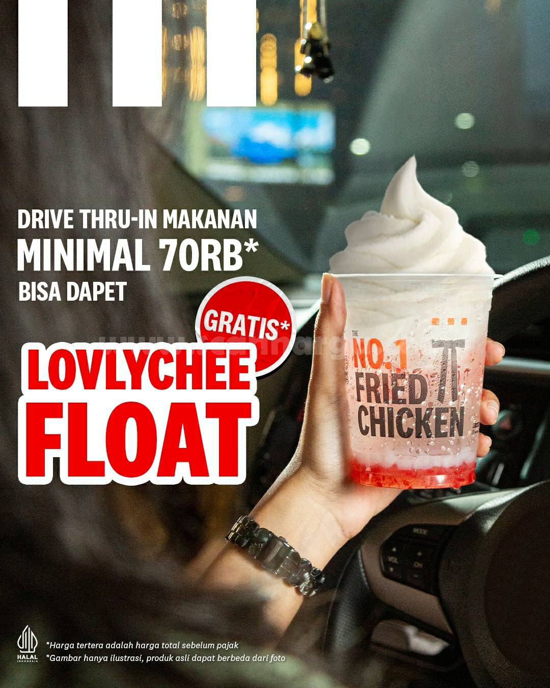 PROMO KFC DRIVE THRU – GRATIS LOVLYCHEE FLOAT