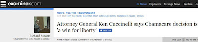 Ken Cuccinelli Obamacare SCOTUS health care commerce clause