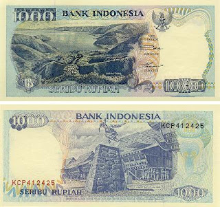 bentuk uang 1000 rupiah