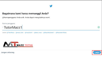 panduan cara mendaftar twitter via aplikasi Android 