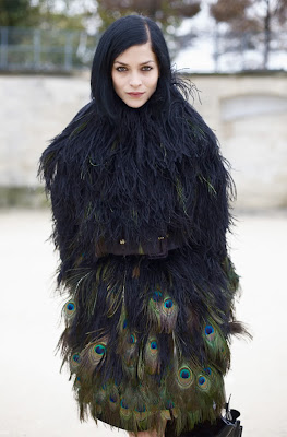peacock feather coat, feather dress, fashion, feathers, peacock