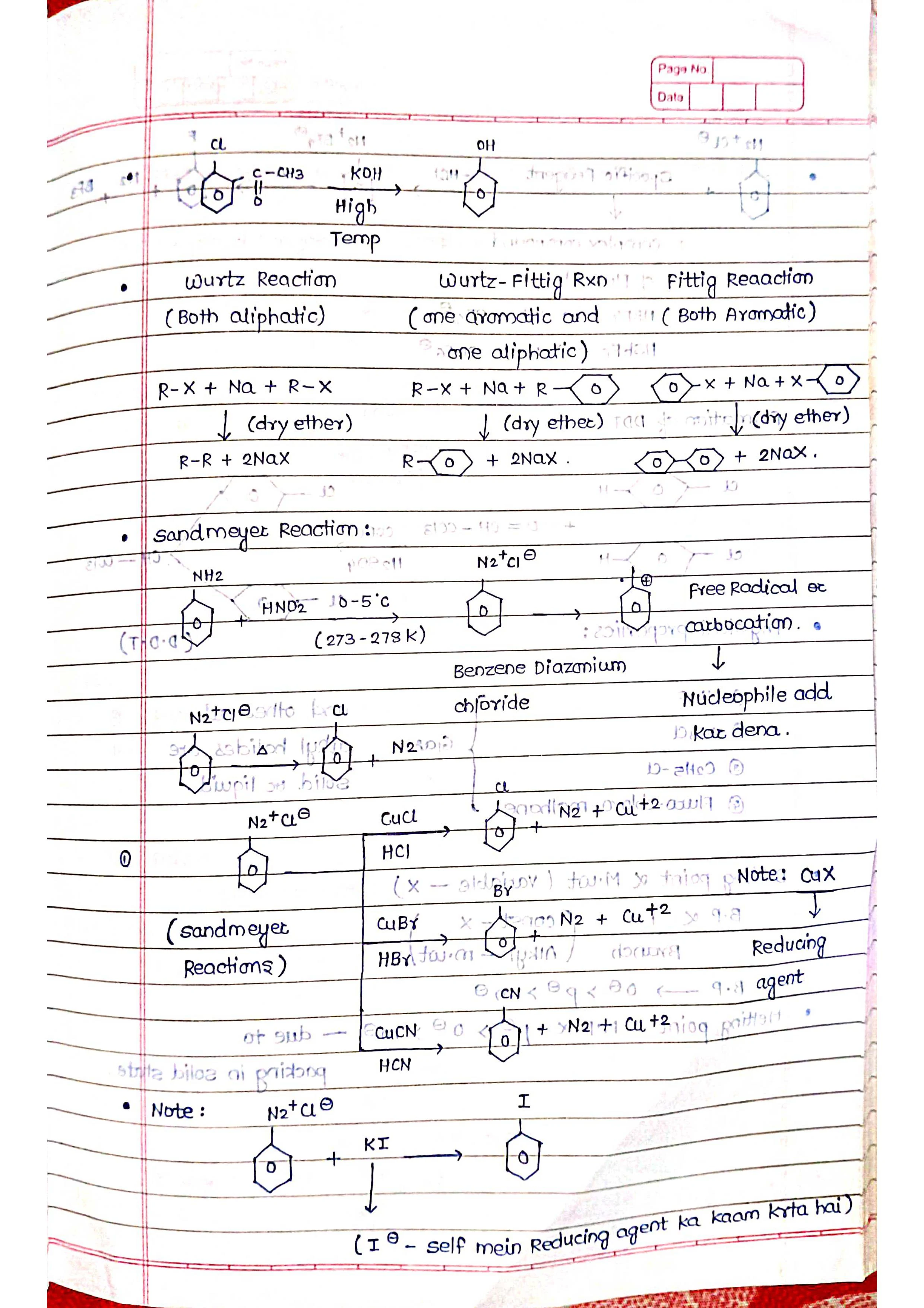 Handwritten Alkyl Halides & Aryl Halides - Short Notes 📚Handwritten Alkyl Halides & Aryl Halides - Short Notes 📚