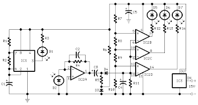 Car Parking Sensor circuit Using Infrared