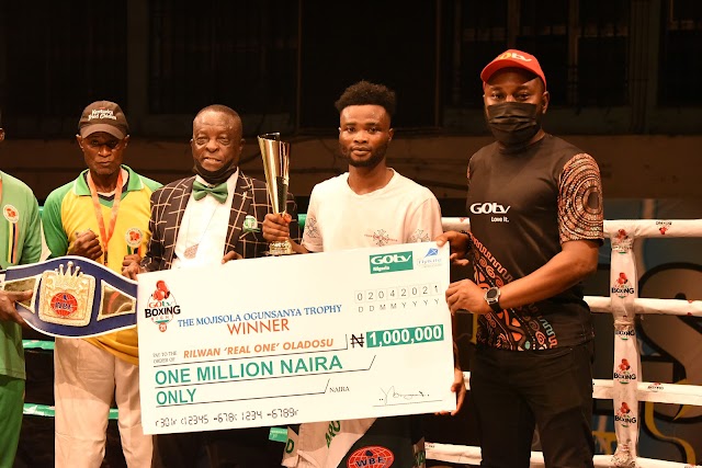  GOtv Boxing Night 22: Real One, Baby Face Win WBF Titles