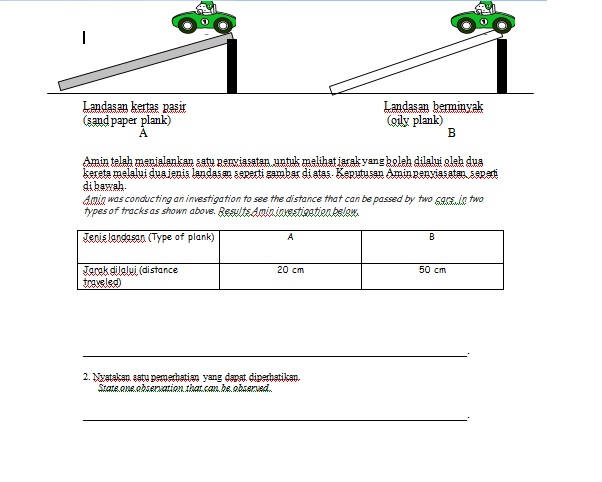 Contoh Soalan Sains Tahun 4 Dalam Bahasa Melayu