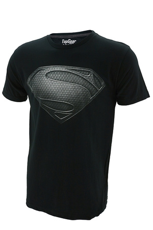 Kaos Baju Superhero TopGear Superman Man Of Steel Logo Version Black