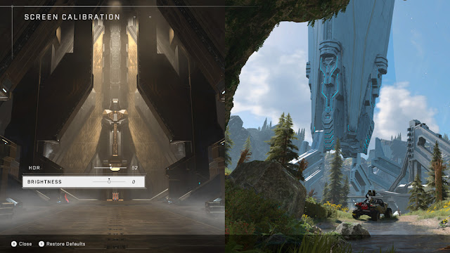 Halo Infinite - HDR Settings Screen