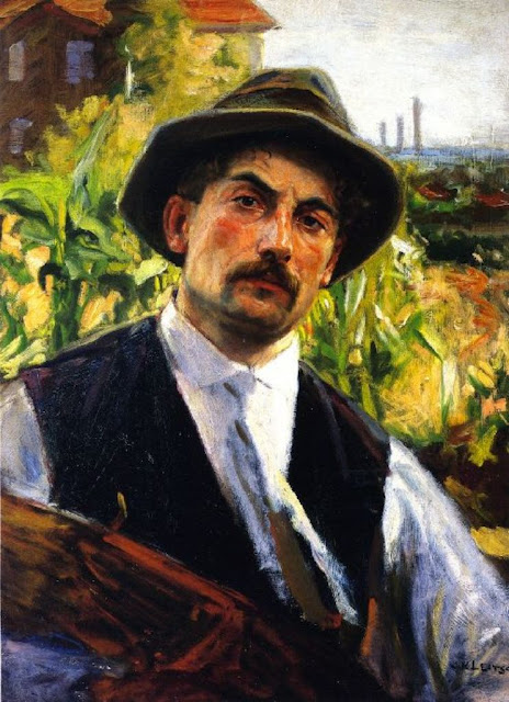 Joseph Kleitsch, Self Portrait, Portraits of Painters, Fine arts, Portraits of painters blog, Paintings of Joseph Kleitsch, Painter Joseph Kleitsch