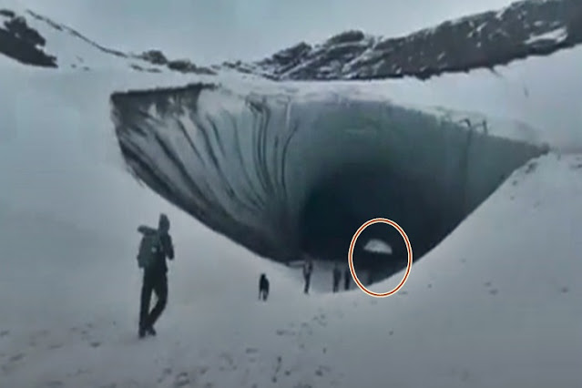 Murio un turista por el desprendimiento de hielo en la Cueva de Jimbo en Ushuaia