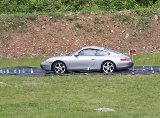 Porsche 911 Gets Shot up with Weapons