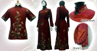 model baju batik wanita - Kain Batik Modern Pria Wanita Terbaru