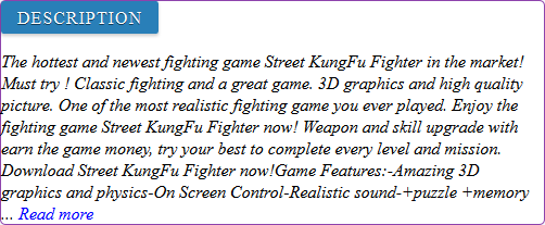 Street KungFu Fighter game review
