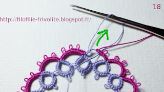 Tutoriel arceau double crochetage split chain