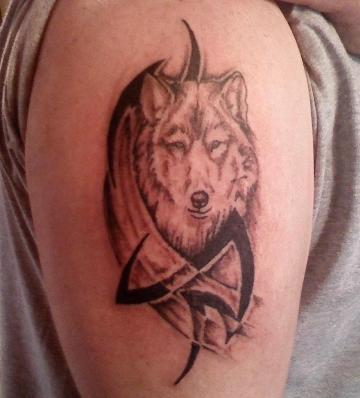 wolf tattoos for men