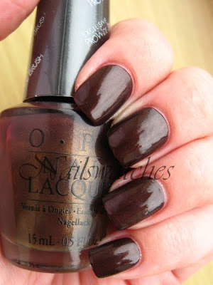 opi espresso your style brown nail polish shimmer nailswatches