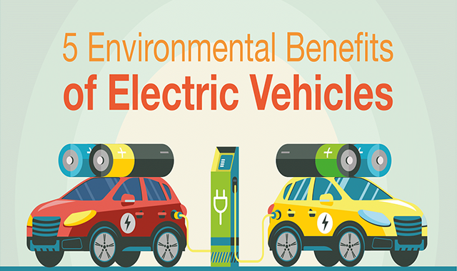 5 Environmental Benefits of Electric Vehicles #infographic - Visualistan