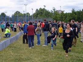 dominoes in Mile End Park