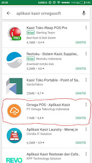 instal aplikasi kasir online gratis omegasoft  minimarket