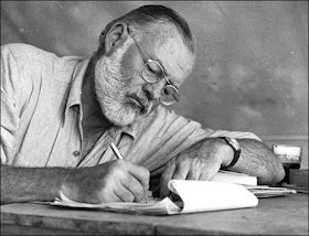 Hemingway writing