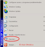 Menú Ejecutar de Windows