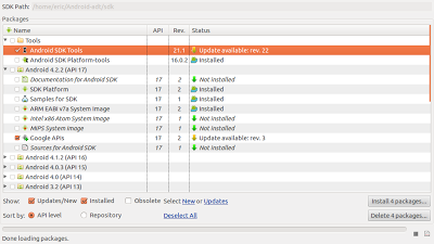 Android SDK Tools update rev.22  